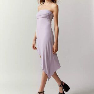 NWT Urban Outfitters Y2K Asymmetrical Purple Midi Dress